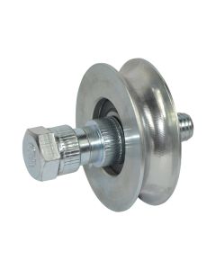 Rollers with bolt U shape, metalic, 70 mm