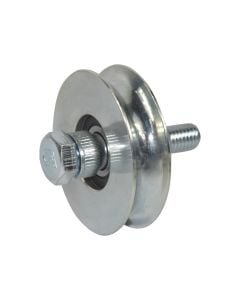 Rollers with bolt U shape, metalic, 80 mm
