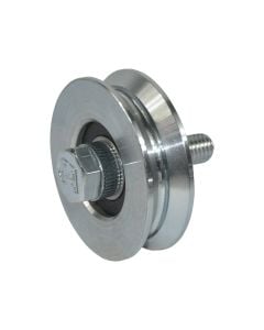 Rollers with bolt V shape, metalic, 60mm