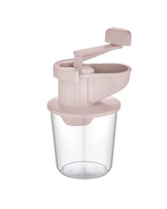 Walnut & nut grinder, Carina, PS/HIPS/PP, clear/pink, Ø9 xH16 cm