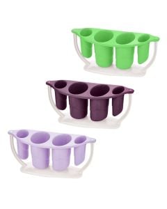 Cutlery organizer, Bellissima, PP, dark grey, 25x11xH10 cm
