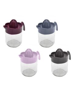 Lemon squeezer, Sapphire, Glass/PP, clear/purple, 425 cc
