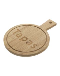 Slate board, bamboo, natural, Ø14 xH0.8 cm
