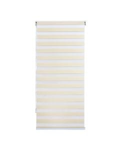 Zebra roll, polyester / plastic frame, creme, 80x175 cm