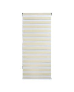 Zebra roll, polyester / plastic frame, beige, 60x175 cm