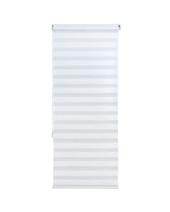 Grilë zebra, poliestër / kasë plastike, e bardhë, 91x240 cm