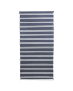 Grilë zebra, poliestër / kasë plastike, gri e errët, 100x220 cm