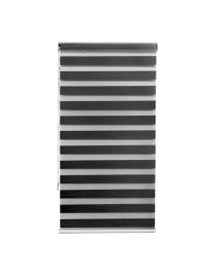 Grilë zebra, poliestër / kasë plastike, e zezë, 91x175 cm