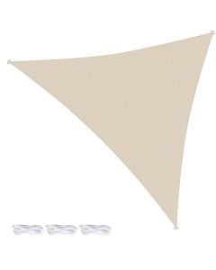 Shade sail, Ambiance, 3x3x3 m, 150 g/m², polyester, white