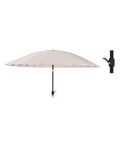 Garden umbrella, polyester/aluminium, cream, dia.325xH255 cm