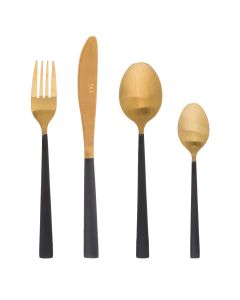 Cultery set, steinless steel, bronze, (pk16)