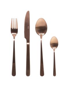 Cultery set, steinless steel, bronze, (pk24)