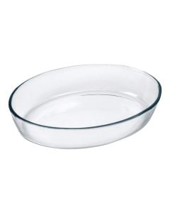 MARINEX oval casserole, glass, transparent, 3.2L / 35x24x6.5 cm