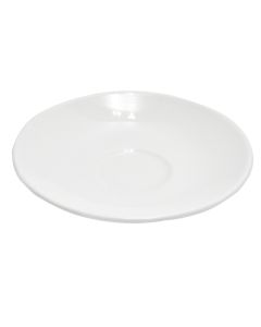 Kera tea cup plate, ceramic, white, Dia.14 cm