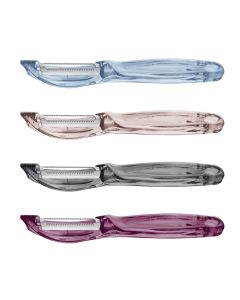 Saphire vegetable peeler, PP, different colors, 17.5x2 cm