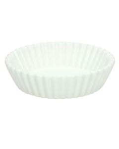 Set of large bowls shaped cake Mignion (PK 6), porcelain, white, Dia.10x2.5 cm