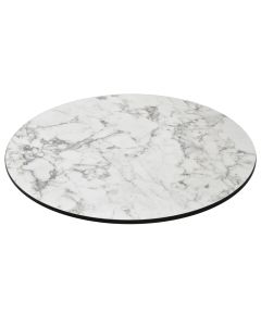 Table top, HPL, white / gray, Dia.60 cm