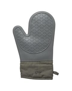 Kitchen handle, silicone + textile, gray, 18x29 cm
