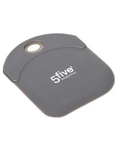 Dough cutter, silicone + metal, gray, 9.8x12.2 cm