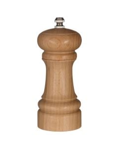 Spice mill, wood + metal, natural, 5.5x15 cm
