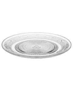 Dessert plate, glass, transparent, Dia. 20cm