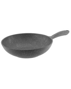 Frying pan WOK granite Germanitium, aluminum, gray, Dia.28x22 cm