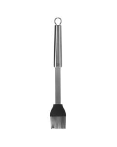 Coocking brush, inox + silicone, silver, 30cm