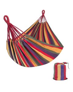 Hammock, cotton+polyester, red, 200x80 cm