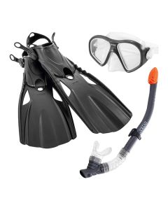 Intex swimming set, mask + tube + shovel for ages 14+, plastic, black