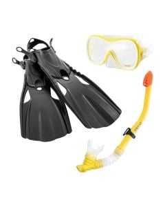 Intex swimming set, mask + tube + shovel for ages 8+, plastic, black