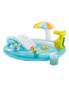 Swimming pool for children's play center Intex Gator Play, age 2+, PVC, blue, 201x170x84 cm