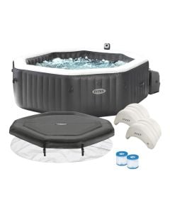Intex whirlpool, PVC / plastic, black, 201x201xH71 cm