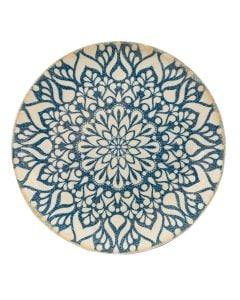 Flat plate Siviglia, porcelain, beige with decor, Dia.31 cm