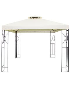 Gazebo, metal + polyester, white, 300x300 cm