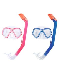 Set of swimming goggles and air tube Bestway, plastic, different colors, 3+ years old