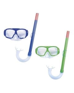 Set of swimming goggles and air tube Bestway, plastic, different colors, 7+ years old