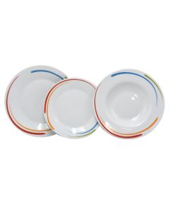 Set Eto plate (PK 18), porcelain, white, Dia19-23-27 cm