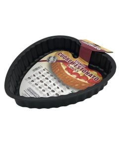 Anti-stick dessert pan, aluminum, black, Dia.25xH4.5 cm
