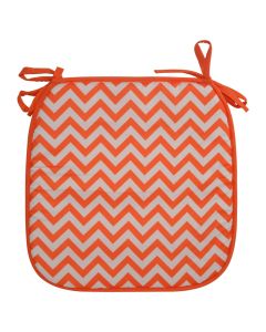 Outdoor cushion, 100% polyester, orange, 38x38x2 cm