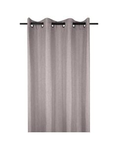 Bea full curtain with rings, polyester, taupe, 140x260 cm