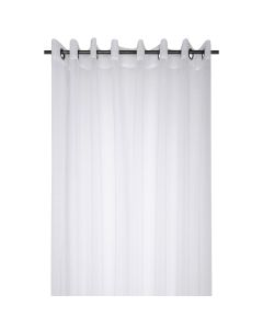Moanna thin curtain with rings, polyester, white, 300x260 cm