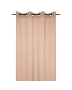 Paloma thin curtain with rings, polyester, brandy, 140x260 cm