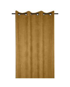 Grammont full curtain with rings, polyester, mustard, 140x260 cm