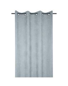 Paloma thin curtain with rings, polyester, sky blue, 140x260 cm