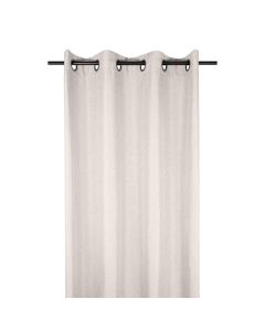 Bea full curtain with rings, polyester, beige, 140x260 cm