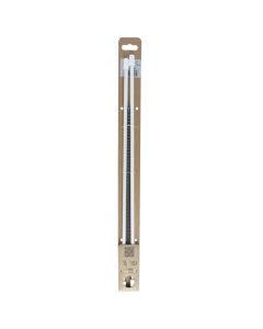 Extension Rod for curtains, Size: 43/53cm, Color: White, Material: Metallic