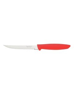 Tomato kitchen knife, metalic+PP, red, 12 cm