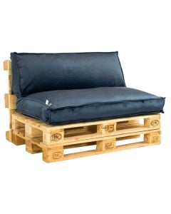 Seat pallets, polyester, dark blue, 120x80 cm