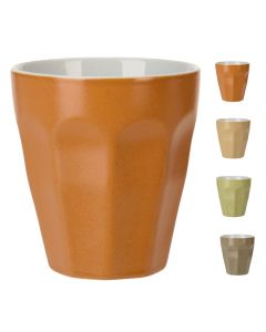Mug set  (PK 4), porcelain, different colors, 250 ml
