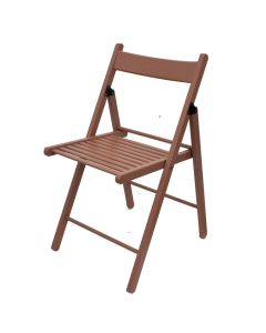 Sven folding chair, wood, pink, 43x44xH78 cm